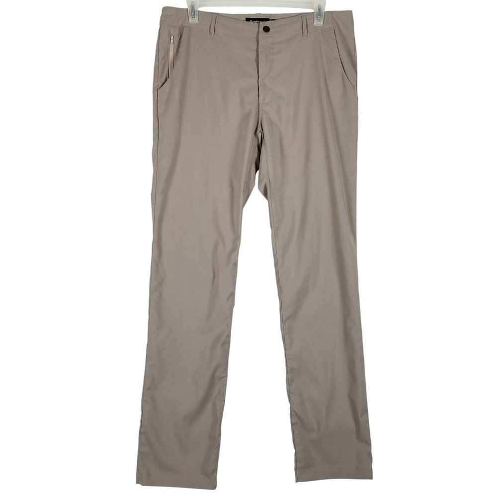 Betabrand Trousers Men 36x36 Khaki Stretch Technical Commuter Pants 0870-DU